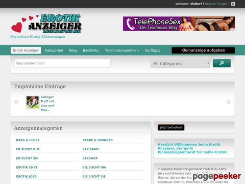 mehr Information : Kostenloser Erotik Kleinanzeigenmarkt